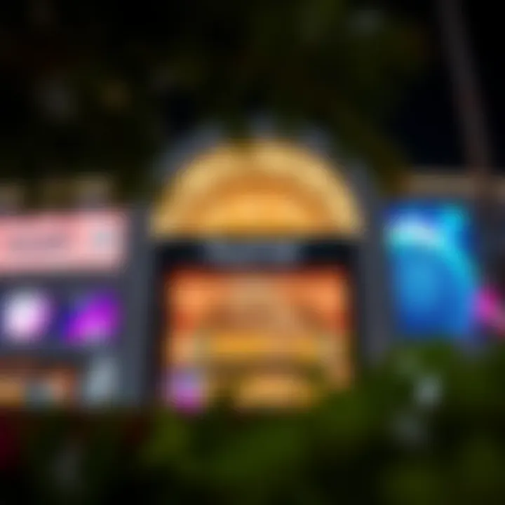 Architectural Elegance of Musrif Mall A stunning view of the Musrif Mall's architectural façade