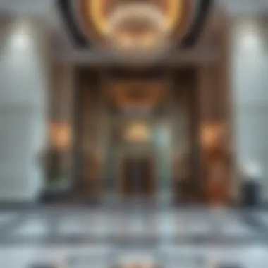 Luxurious lobby entrance of Nasmah Tower highlighting its elegance