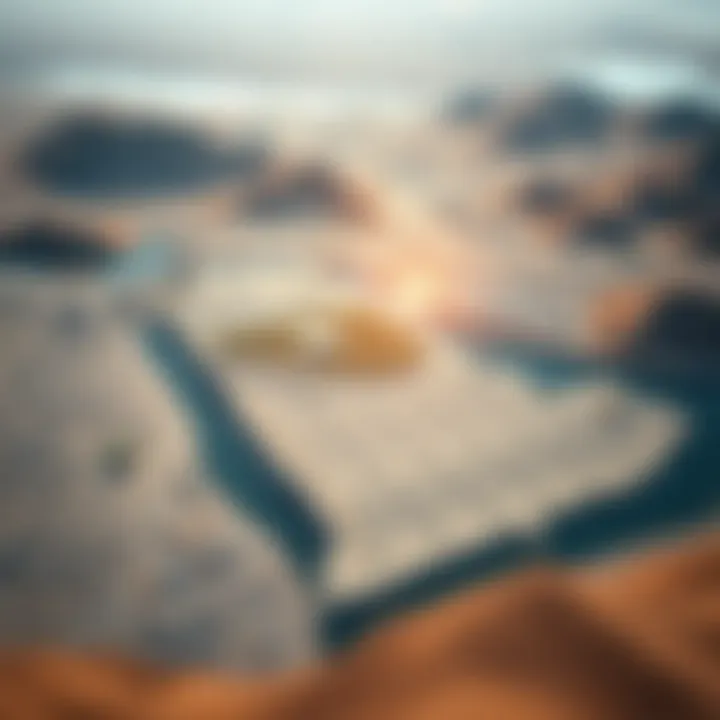 Map illustrating NEOM's strategic location relative to the UAE
