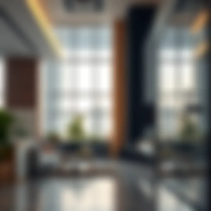 Interior of a stylish office space illustrating user experience and design