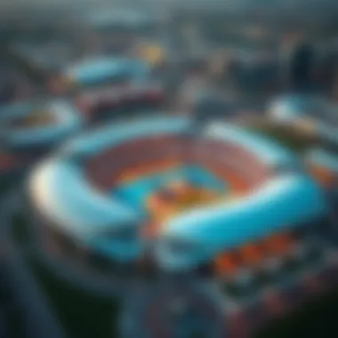 Aerial View of Olympic Park Aerial view of Olympic Park showcasing its stunning design