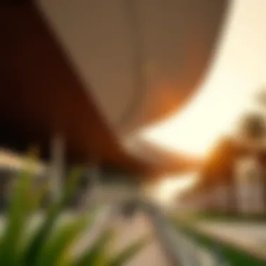 Architectural Features of Olympic Park Architectural details of Olympic Park highlighting its modern features