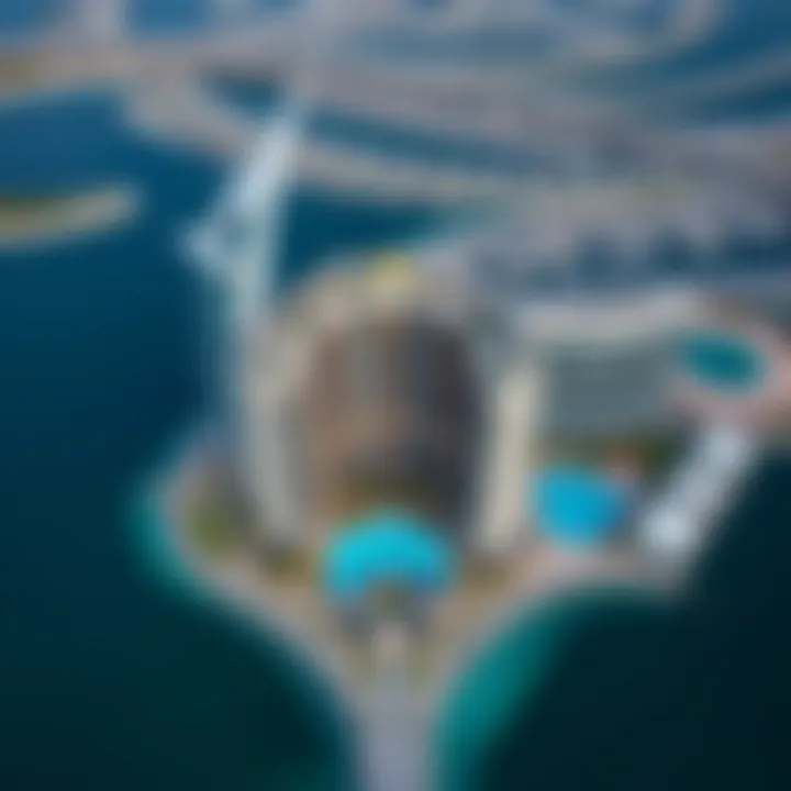 Aerial View of One Palm Aerial view of One Palm showcasing its unique architectural design