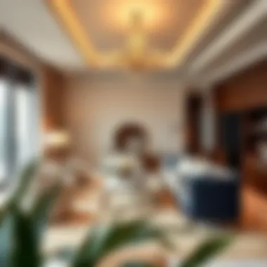 Luxurious Interior of One Palm Luxurious interior of a unit at One Palm with elegant furnishings