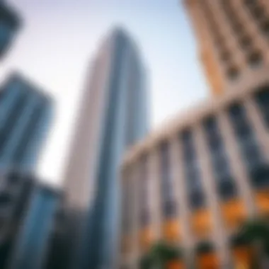 Architectural Features of Ontario Tower Architectural details of Ontario Tower's facade