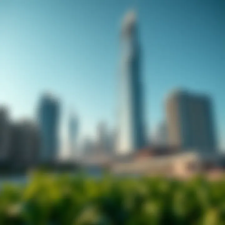 Business Bay Real Estate Landscape Business Bay area showcasing real estate potential