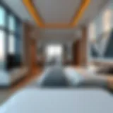 Contemporary Single-Bedroom Apartment A modern single-bedroom apartment showcasing contemporary interior design