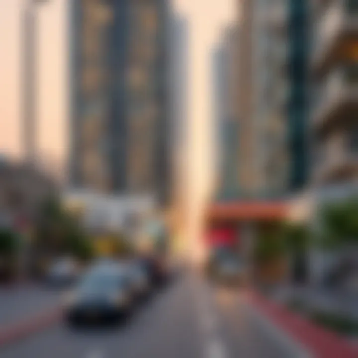Dubai Neighborhoods for Rentals Map of Dubai highlighting popular neighborhoods for single-bedroom rentals