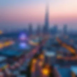 View of the Tourist Club Area skyline