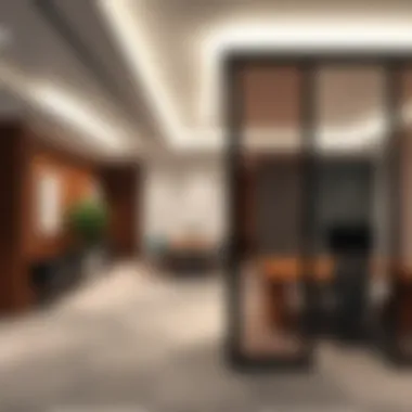 Modern Office Partition Design Contemporary office partition showcasing modern design in Business Bay