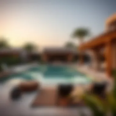 Serene Oasis: Poolside Luxury and Relaxation Lavish outdoor pool area in a private villa