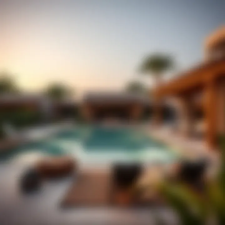 Serene Oasis: Poolside Luxury and Relaxation Lavish outdoor pool area in a private villa