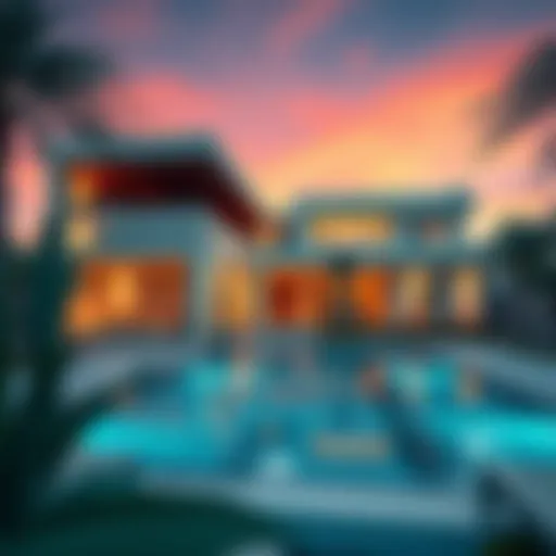 Modern Architectural Marvels in Dubai A striking view of a uniquely renovated Dubai property showcasing modern architectural styles.