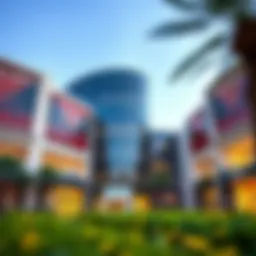 Exterior view of Reef Mall Nesto showcasing its modern architecture