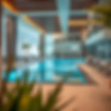 Amenities available in Al Muwailih Commercial including pool and gym facilities