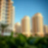 Scenic view of Al Muwailih Commercial apartments showcasing modern architecture
