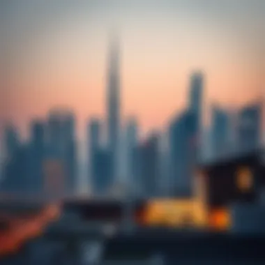 Dubai Skyline Showcasing Diverse Real Estate Dubai skyline showcasing diverse real estate