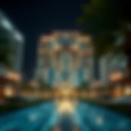 Luxurious apartment building in Dubai
