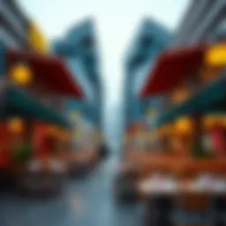 A vibrant restaurant scene in Dubai's DIP area