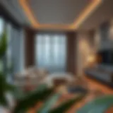 Stylish living room layout in Discovery Garden