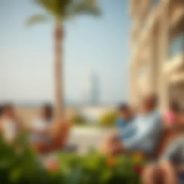 Families enjoying the amenities at Sea Breeze