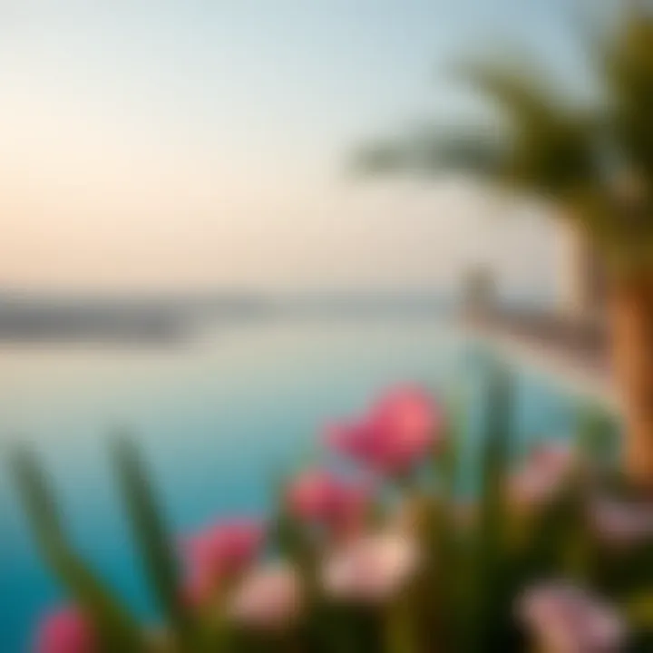 Infinity pool overlooking the Arabian Gulf at Serenia Living Palm