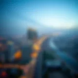 Stunning Aerial Perspective of Rubaina along Sheikh Zayed Road Aerial view of Sheikh Zayed Road showcasing Rubaina