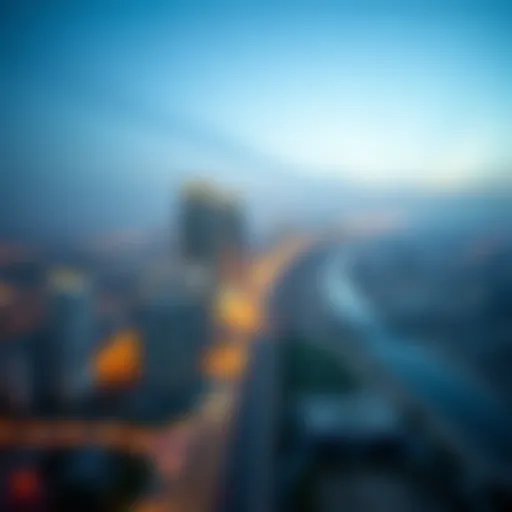 Stunning Aerial Perspective of Rubaina along Sheikh Zayed Road Aerial view of Sheikh Zayed Road showcasing Rubaina