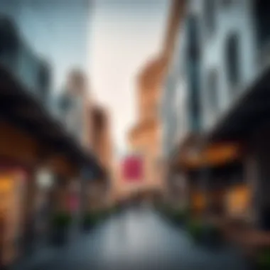 Harmony of Modern and Historic Architecture Modern shopping areas blending with historic architecture