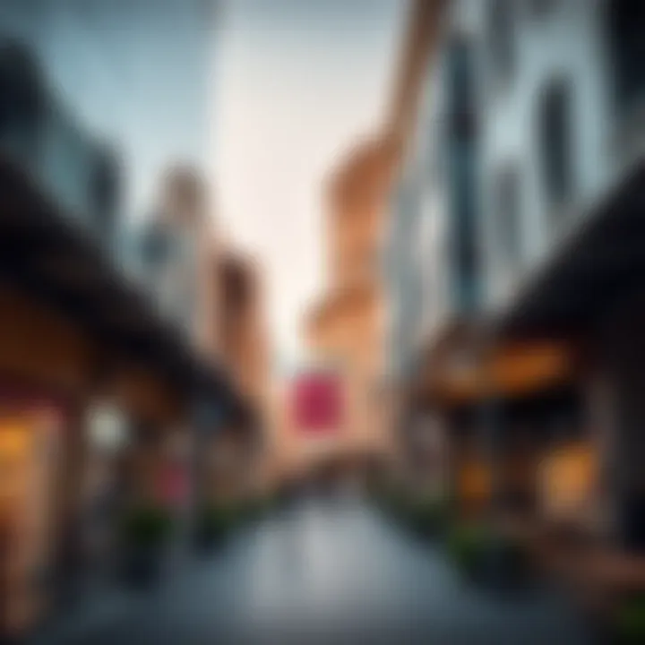 Harmony of Modern and Historic Architecture Modern shopping areas blending with historic architecture