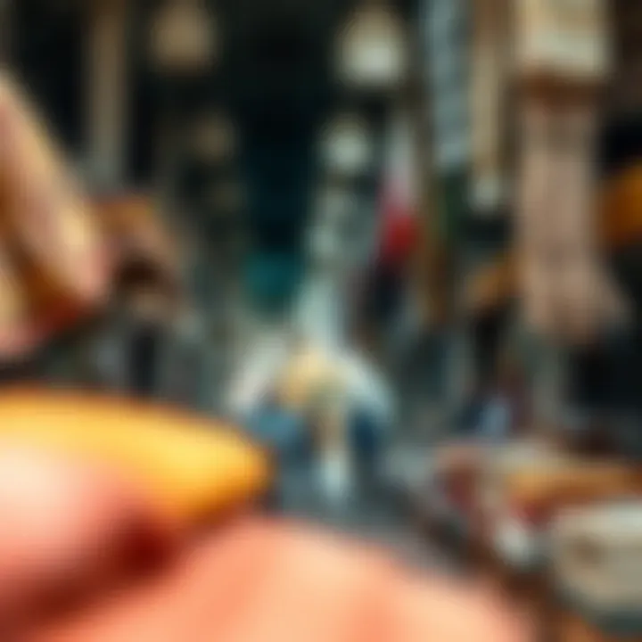 Traditional Textiles at Souq Deira Vibrant marketplace showcasing traditional textiles