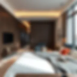 Elegant interior design of a modern studio apartment