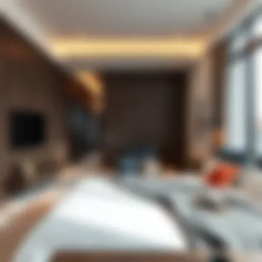 Elegant interior design of a modern studio apartment