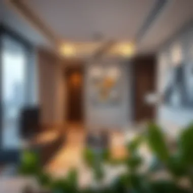 Modern Studio Apartment Design Stylish interior of a modern studio apartment in Dubai