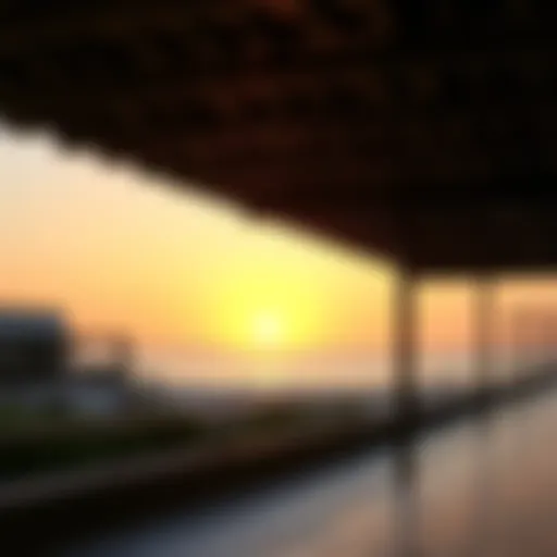 Stunning sunset over Al Hamriya Beach showcasing the essence of Dubai.