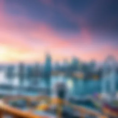 A panoramic view of Dubai Eye against the skyline