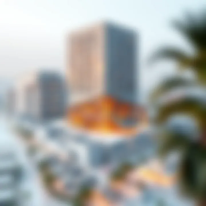 Architectural blueprint showcasing the innovative structure of Creek Tower