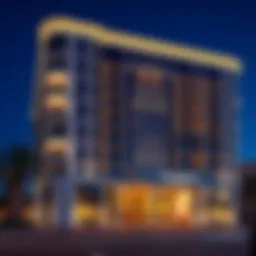 Exquisite exterior view of Grand Mercure Dubai showcasing its architectural beauty