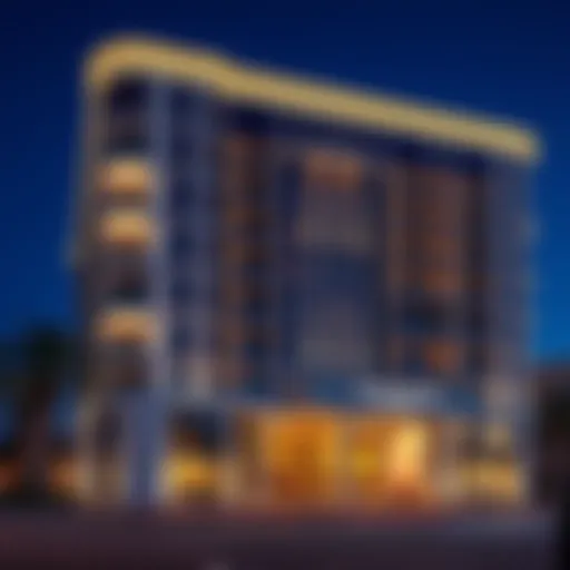 Exquisite exterior view of Grand Mercure Dubai showcasing its architectural beauty