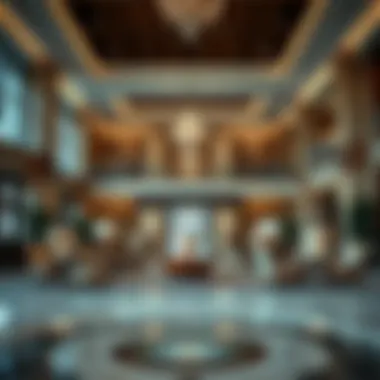 Luxurious lobby of Grand Mercure Dubai highlighting sophisticated decor