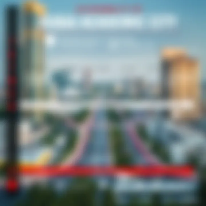 Accessibility Infographic of Dubai Academic City Infographic illustrating the accessibility of Dubai Academic City by various transportation modes
