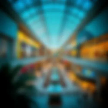 A panoramic view of Jebel Ali Mall showcasing its architectural beauty and design