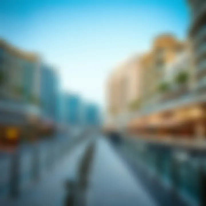 Luxurious waterfront promenade with cafes and vibrant atmosphere