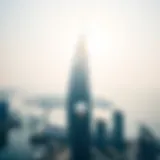 Breathtaking view of Marina Quays North Tower against a clear sky