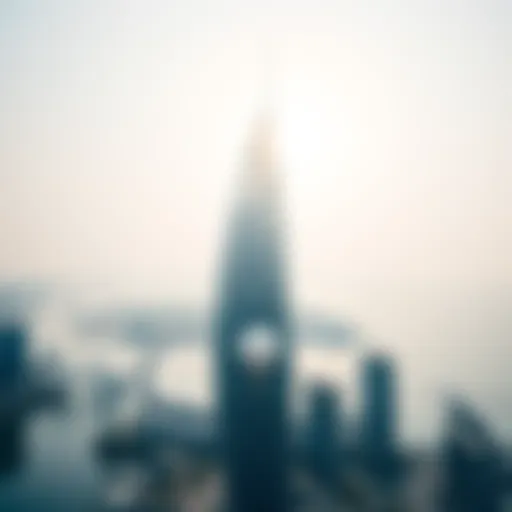 Breathtaking view of Marina Quays North Tower against a clear sky