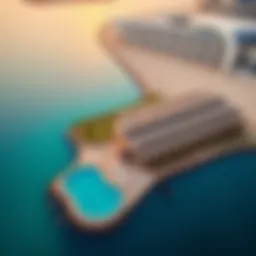 Aerial view of Pointe Palm showcasing its architectural design