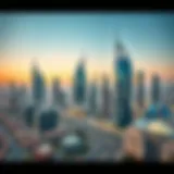 Luxurious Dubai skyline showcasing modern architecture