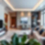 Luxurious Apartment Interior in Discovery Gardens Luxurious interior of a modern apartment in Discovery Gardens