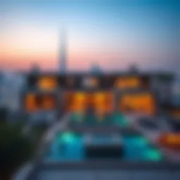 Luxurious vacation home in Dubai overlooking the skyline