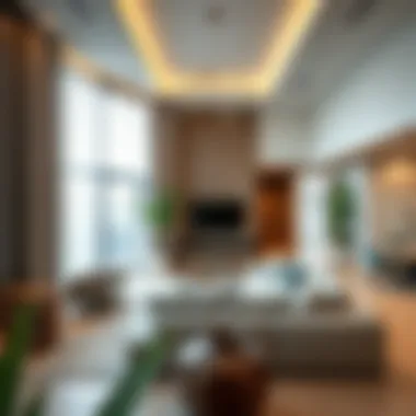 Modern interior design of a Dubai vacation home